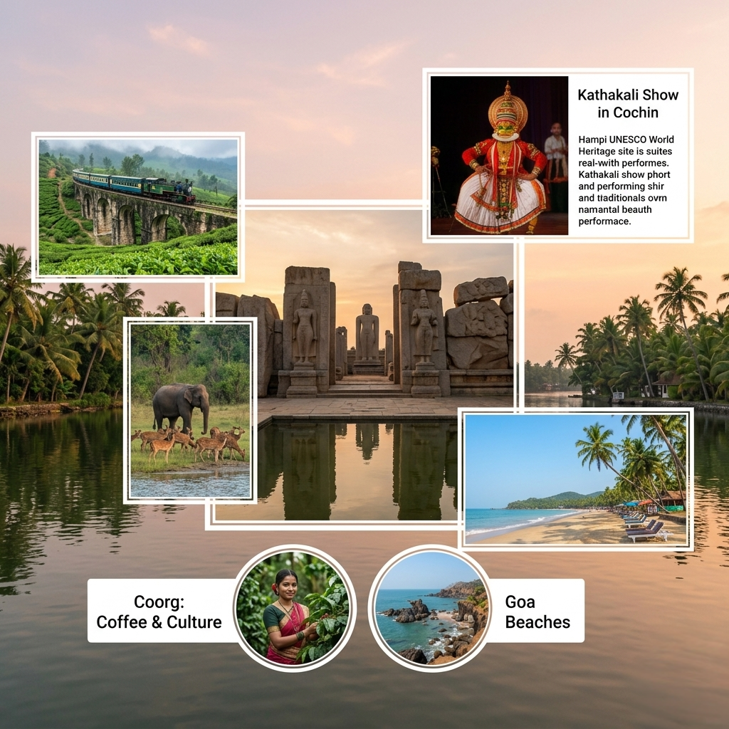 Best Of Kerala & Karnataka: Nature, Ruins & Beaches
