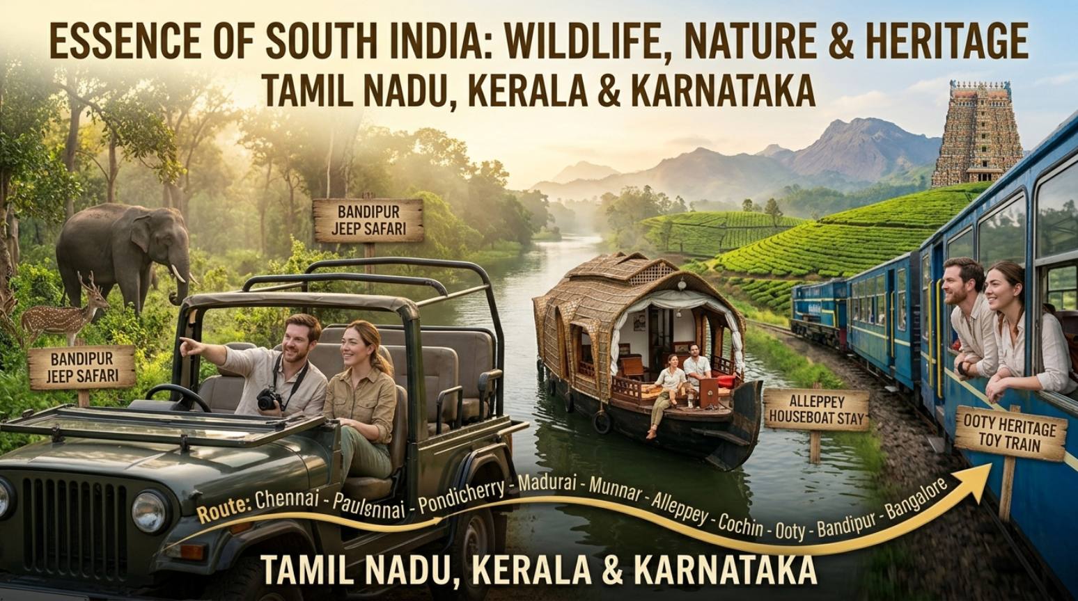 Essence Of South India: Wildlife, Greenery & Culture