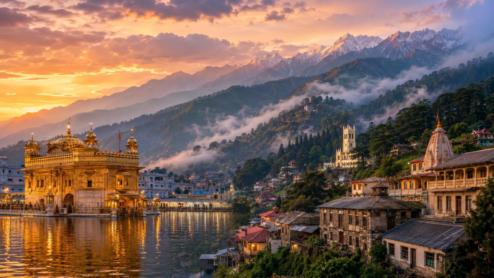 Majestic Himachal & Amritsar: The Foothills of the Himalayas