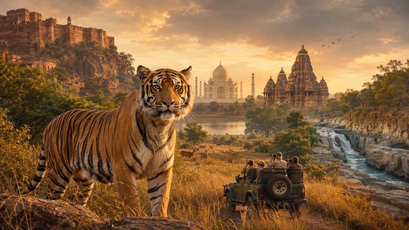 Tiger Trail: Wild Reserves & Ancient Temples