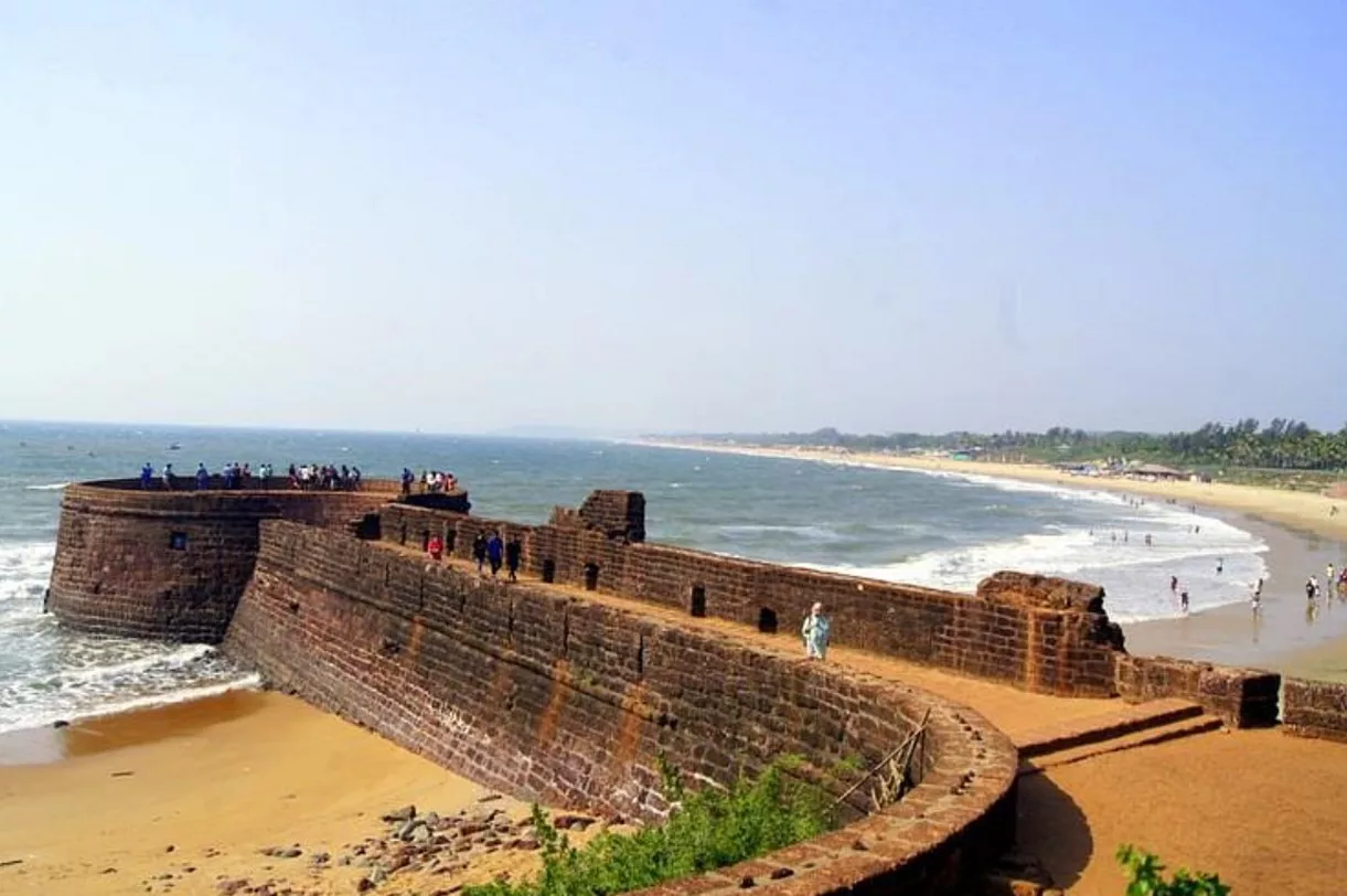 Fort Aguada overlooking the Arabian Sea in Goa