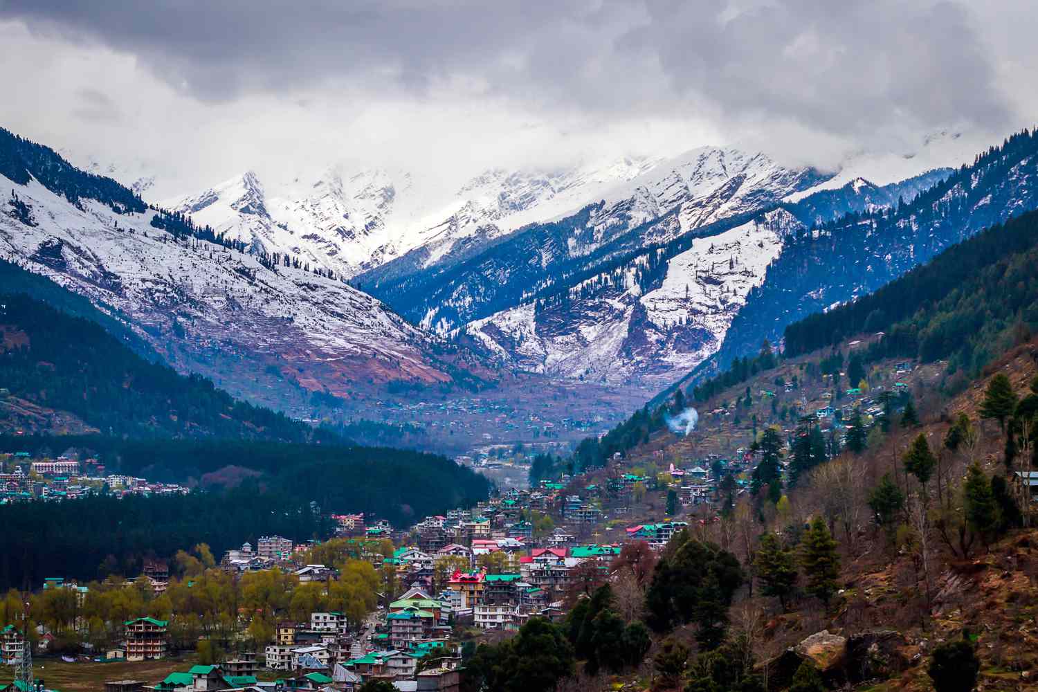 Manali mountain landscape in Himachal Pradesh