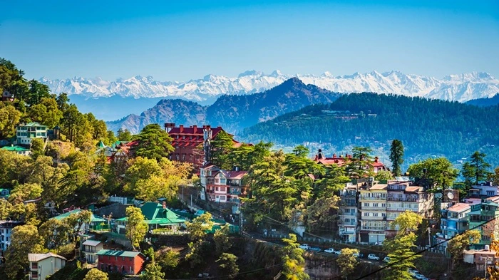 Shimla hill station and Himalayan scenery