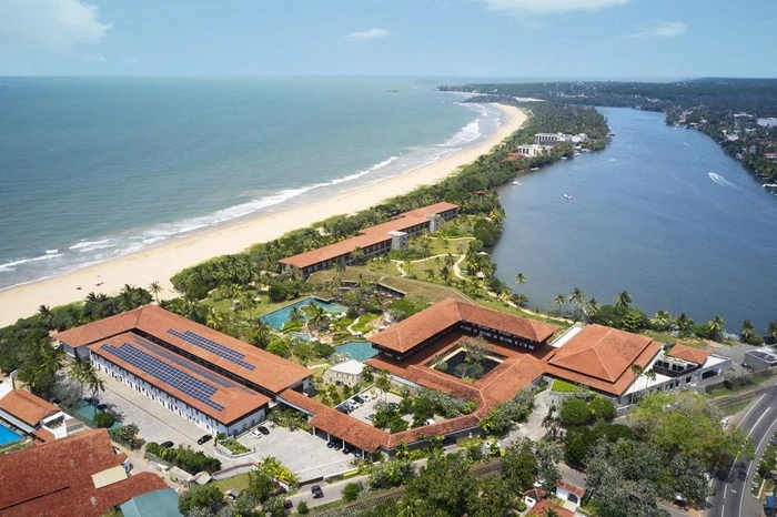 Bentota beach and coastal scenery in Sri Lanka