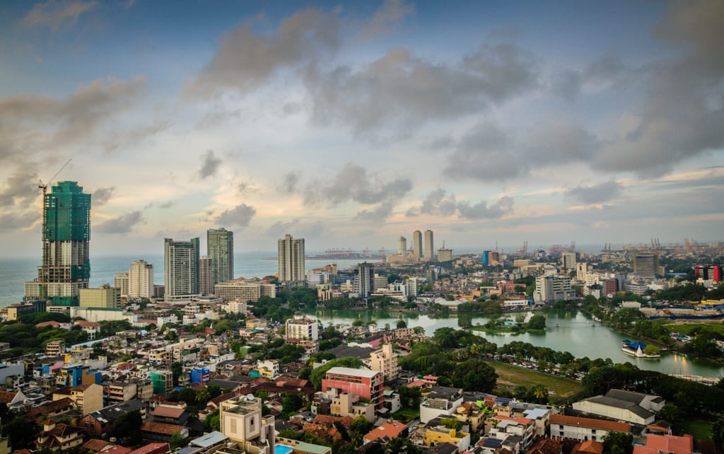 Colombo city and landmarks in Sri Lanka
